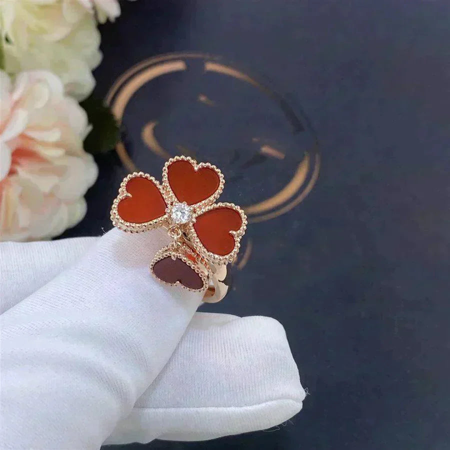 [Clover Jewelery]SWEET CLOVER CARNELIAN RING
