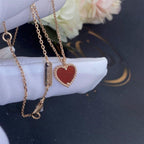 [Clover Schmuck]SÜSSES KLEEB LÖWE ACHAT HERZ HALSKETTE