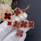 [Clover Jewelry]KLEE-OHRRINGE KARNEOL 4 MOTIVE ROSÉGOLD