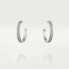 [Clover Schmuck]LIEBES-DIAMANT-SILBER-CREOLENOHRRINGE