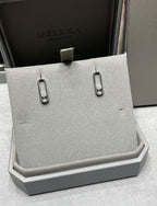 [Clover Jewelry]MOVE UNO SMALL 1 DIAMOND EARRINGS