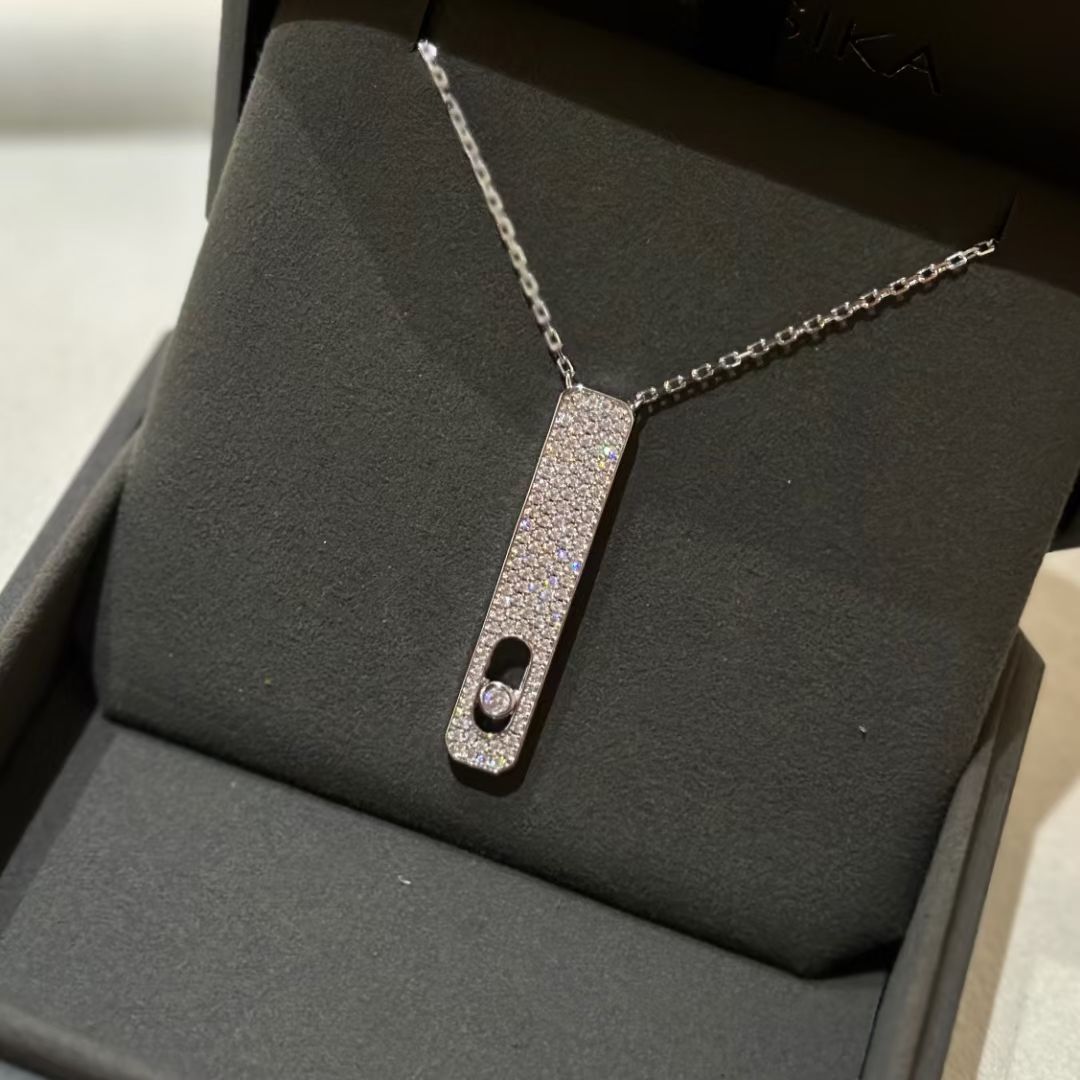 [Clover Jewelry]MY FIRST DIAMOND PAVED NECKLACE