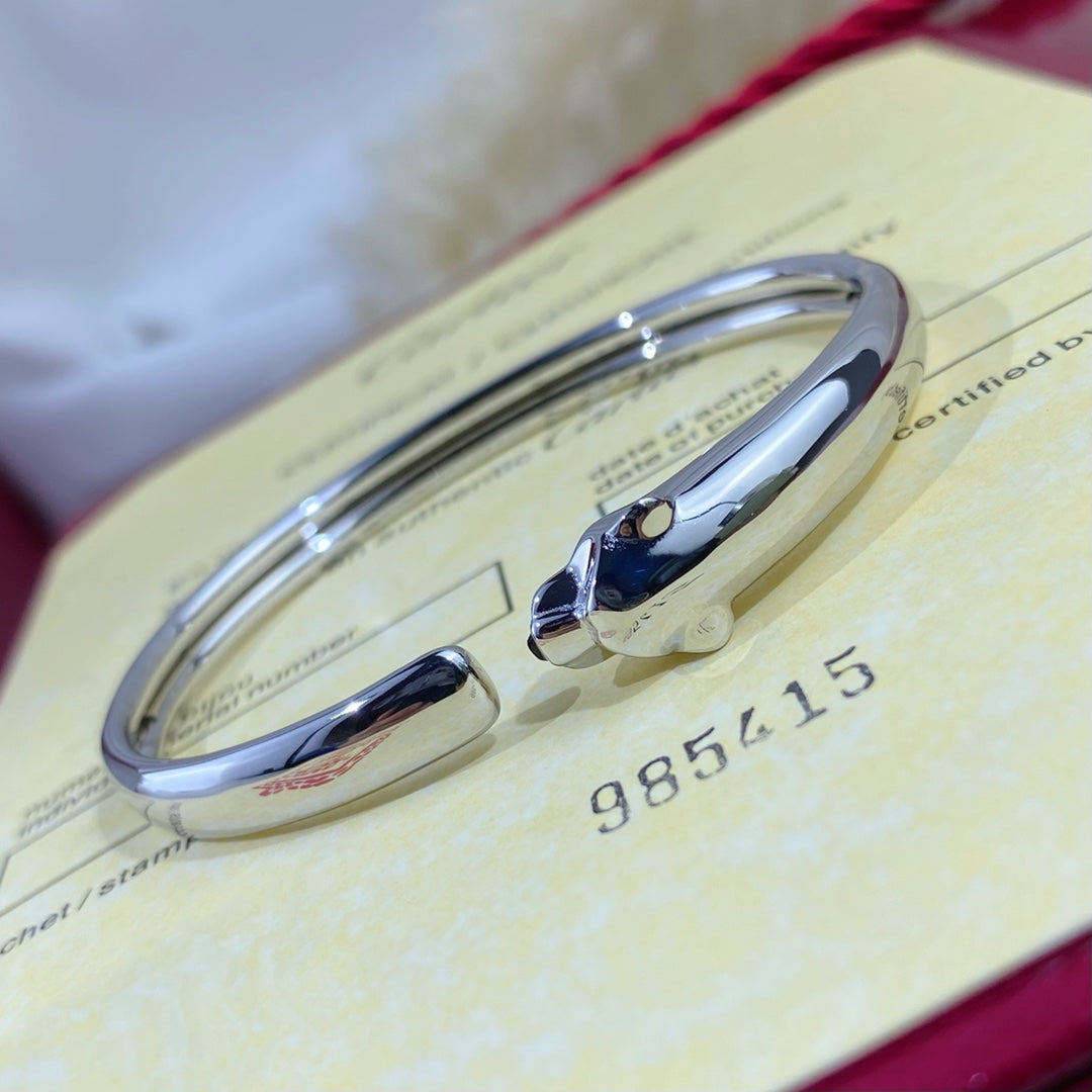 [Clover Jewelry]PANTHERE SILVER OPEN BRACELET