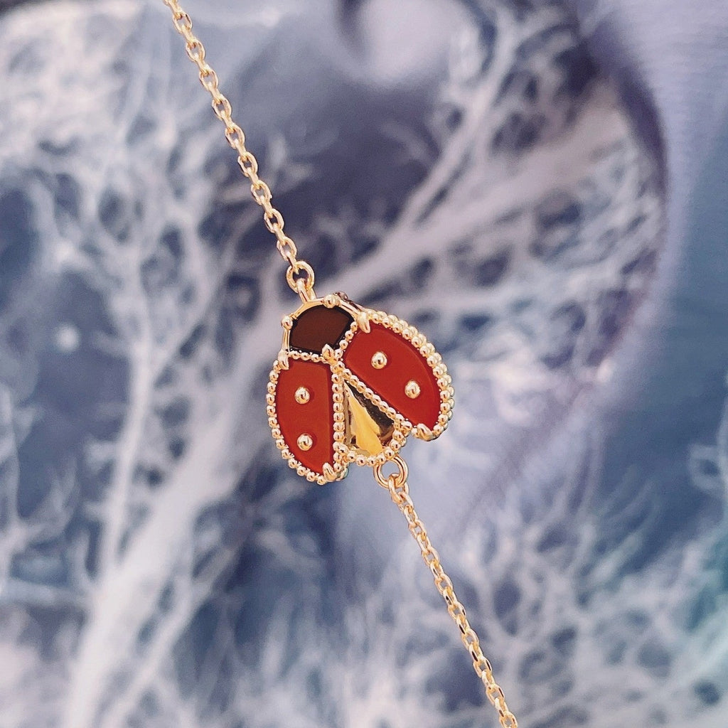 [Clover Jewelry]LUCKY SPRING 1 MOTIF PINK GOLD BRACELET