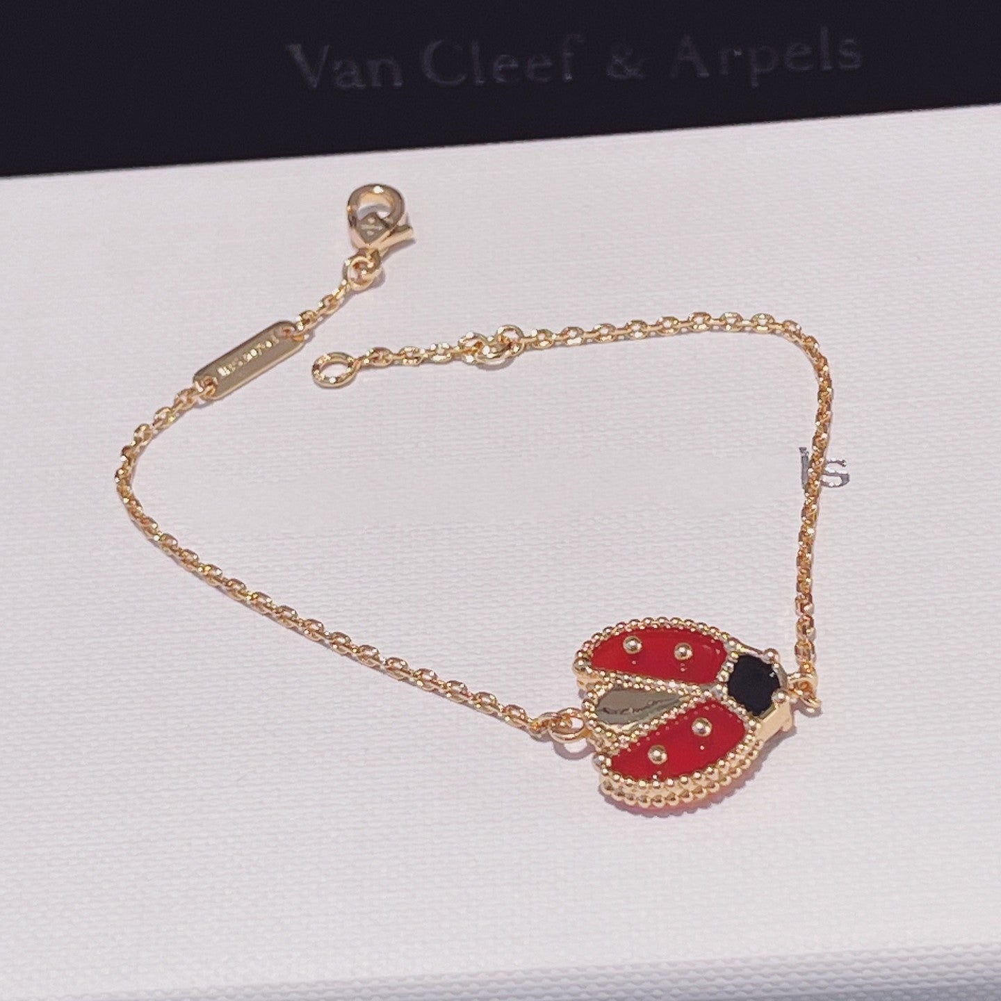 [Clover Jewelry]LUCKY SPRING 1 MOTIF PINK GOLD BRACELET