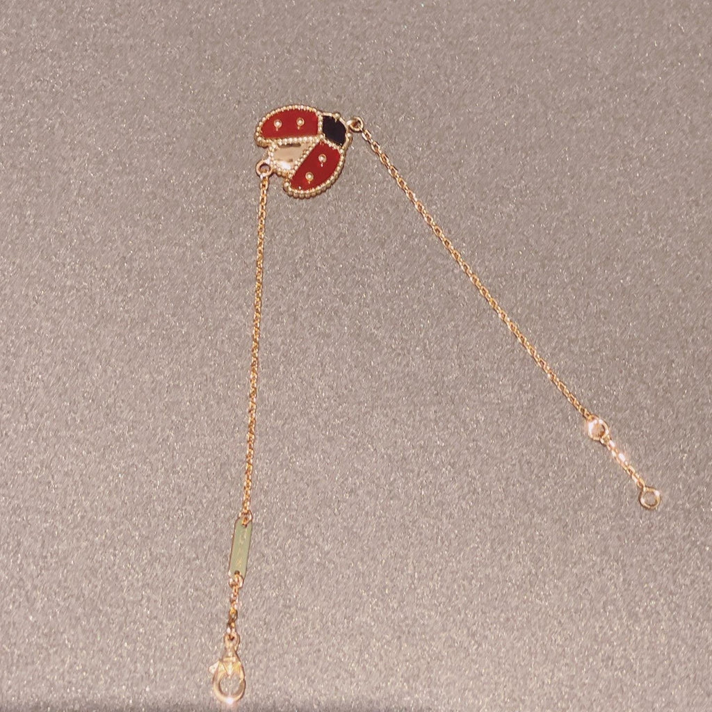 [Clover Jewelry]LUCKY SPRING 1 MOTIF PINK GOLD BRACELET
