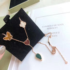 [Clover Jewelry]LUCKY SPRING 4 MOTIVE ROSÉGOLD-HALSKETTE