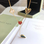 [Clover Jewelry]LUCKY SPRING 4 MOTIVE ROSÉGOLD-HALSKETTE