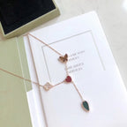 [Clover Jewelry]LUCKY SPRING 4 MOTIVE ROSÉGOLD-HALSKETTE