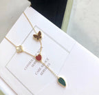 [Clover Jewelry]LUCKY SPRING 4 MOTIVE ROSÉGOLD-HALSKETTE