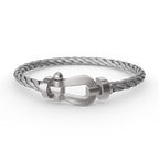 [Clover Jewelry]FORCE LARGE HORSESHOE NO DIAMOND BRACELET SILVER