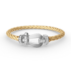 [Clover Jewelry]FORCE GROSSES HUFEISEN HALBDELPHIN-ARMBAND SILBER