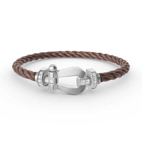 [Clover Jewelry]FORCE GROSSES HUFEISEN HALBDELPHIN-ARMBAND SILBER