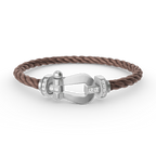 [Clover Jewelry]FORCE GROSSES HUFEISEN HALBDELPHIN-ARMBAND SILBER