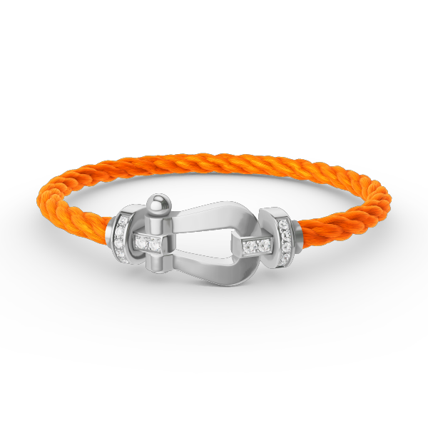 [Clover Jewelry]FORCE GROSSES HUFEISEN HALBDELPHIN-ARMBAND SILBER