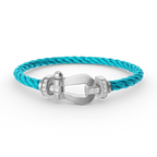[Clover Jewelry]FORCE GROSSES HUFEISEN HALBDELPHIN-ARMBAND SILBER