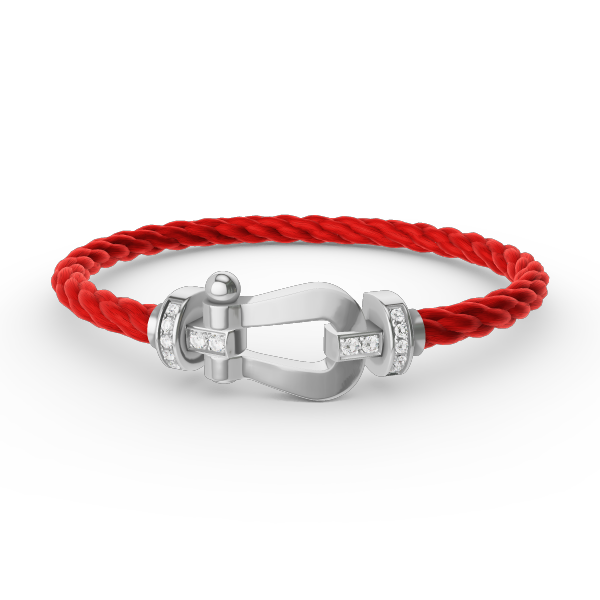 [Clover Jewelry]FORCE GROSSES HUFEISEN HALBDELPHIN-ARMBAND SILBER