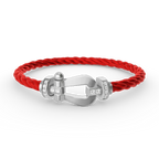 [Clover Jewelry]FORCE GROSSES HUFEISEN HALBDELPHIN-ARMBAND SILBER