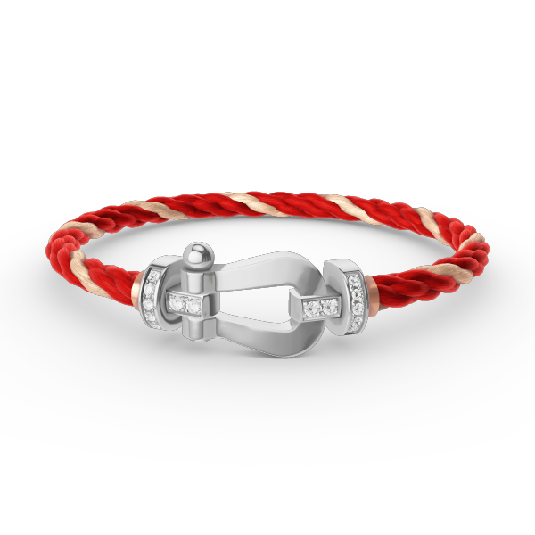 [Clover Jewelry]FORCE GROSSES HUFEISEN HALBDELPHIN-ARMBAND SILBER
