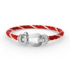 [Clover Jewelry]FORCE GROSSES HUFEISEN HALBDELPHIN-ARMBAND SILBER