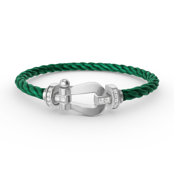 [Clover Jewelry]FORCE GROSSES HUFEISEN HALBDELPHIN-ARMBAND SILBER