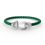 [Clover Jewelry]FORCE GROSSES HUFEISEN HALBDELPHIN-ARMBAND SILBER