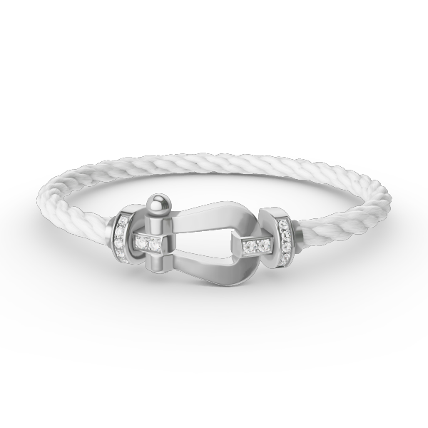 [Clover Jewelry]FORCE GROSSES HUFEISEN HALBDELPHIN-ARMBAND SILBER