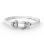 [Clover Jewelry]FORCE GROSSES HUFEISEN HALBDELPHIN-ARMBAND SILBER