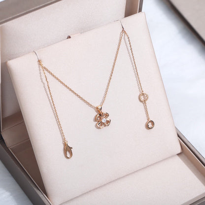 [Clover Jewelery]FIOREVER NECKLACE DIAMOND CENTER