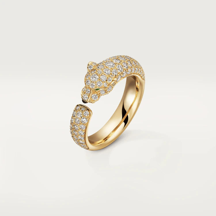 [Clover Jewelery]PANTHERE PINK GOLD DIAMOND RING
