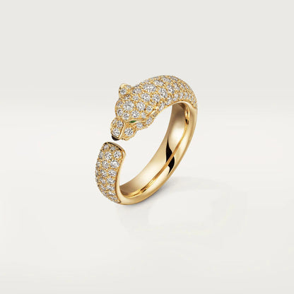 [Clover Jewelery]PANTHERE PINK GOLD DIAMOND RING