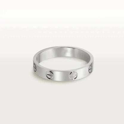 [Clover Jewelery]LOVE RING 4MM 1 DIAMOND SILVER