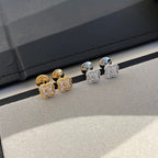 [クローバージュエリー]クローバーミニダイヤモンドスタッドピアス