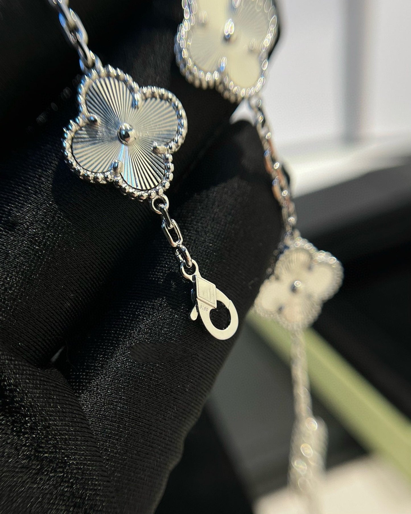 [Clover Jewelery]CLOVER SILVER 5 MOTIFS BRACELET