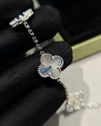 [Clover Jewelry]クローバー シルバー 5モチーフ ブレスレット