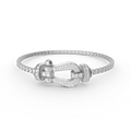 [Clover Jewelry]FORCE  LARGE HORSESHOE FULL DIAMOND TENNIS BRACELET