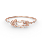 [Clover Jewelry]FORCE  LARGE HORSESHOE FULL DIAMOND TENNIS BRACELET